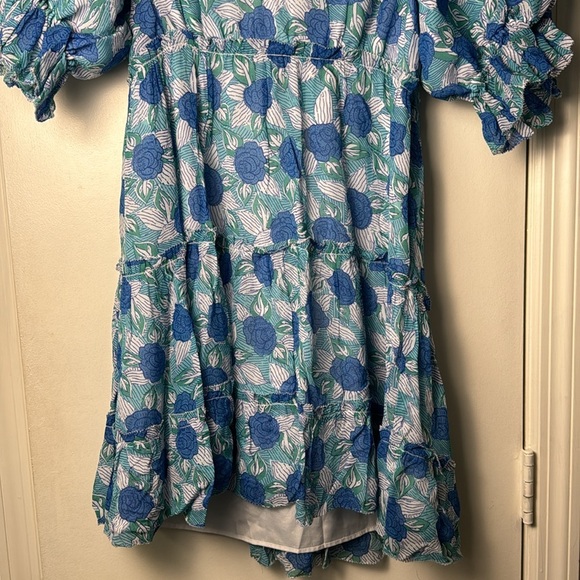 Saylor Leigha Blue Floral Mini Dress Size Small Spring/Summer - Picture 4 of 9